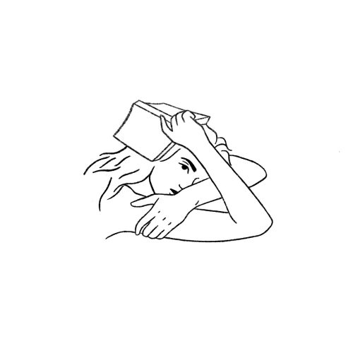 D Un livre sur la t&ecirc;te